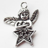 Pendant, Zinc Alloy Jewelry Findings, Lead-free, 16x19mm, Sold by Bag