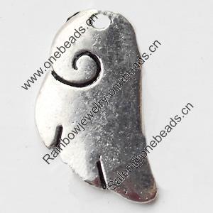 Pendant, Zinc Alloy Jewelry Findings, Lead-free, 9x17mm, Sold by Bag