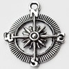 Pendant, Zinc Alloy Jewelry Findings, Lead-free, 25x30mm, Sold by Bag