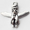 Pendant, Zinc Alloy Jewelry Findings, Lead-free, 23x22mm, Sold by Bag