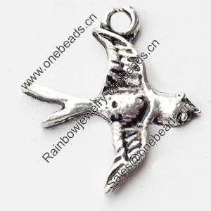 Pendant, Zinc Alloy Jewelry Findings, Lead-free, 14x16mm, Sold by Bag