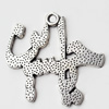 Pendant, Zinc Alloy Jewelry Findings, Lead-free, 33x30mm, Sold by Bag