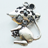 Hollow Bali Pendant Zinc Alloy Jewelry Findings, Leaf-free, Animal 24x33mm, Sold by Bag