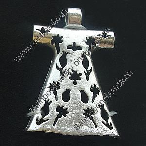 Pendant, Zinc Alloy Jewelry Findings, Lead-free, 31x50mm, Sold by Bag