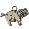 Pendant, Zinc Alloy Jewelry Findings, Lead-free, Pig, 23x16mm, Sold by Bag