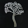 Pendant, Zinc Alloy Jewelry Findings, Lead-free, Tree 33x47mm, Sold by Bag