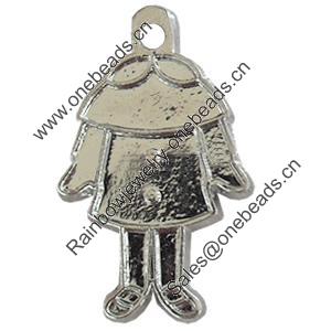 Pendant, Zinc Alloy Jewelry Findings, Lead-free, 16x28mm, Sold by Bag