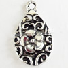 Pendant, Zinc Alloy Jewelry Findings, Lead-free, 12x21mm, Sold by Bag