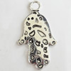 Pendant, Zinc Alloy Jewelry Findings, Lead-free, 19x35mm, Sold by Bag
