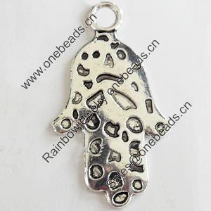 Pendant, Zinc Alloy Jewelry Findings, Lead-free, 19x35mm, Sold by Bag