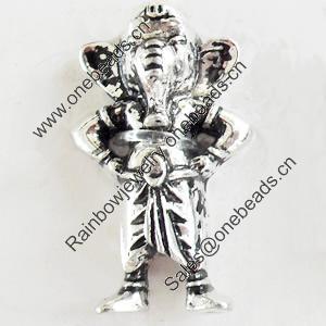 Pendant, Zinc Alloy Jewelry Findings, Lead-free, 12x24mm, Sold by Bag