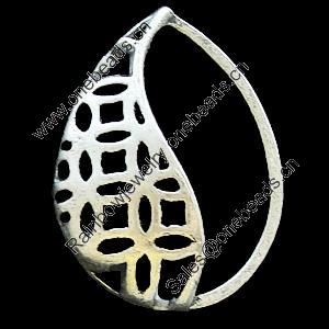 Connectors, Zinc Alloy Jewelry Findings, Lead-free, Teardrop 20x27mm, Sold by Bag