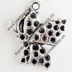 Pendant, Zinc Alloy Jewelry Findings, Lead-free, 23x28mm, Sold by Bag