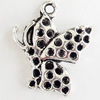 Pendant, Zinc Alloy Jewelry Findings, Lead-free, 23x28mm, Sold by Bag