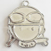 Pendant, Zinc Alloy Jewelry Findings, Lead-free, 20x25mm, Sold by Bag
