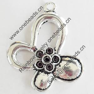 Pendant, Zinc Alloy Jewelry Findings, Lead-free, 27x26mm, Sold by Bag