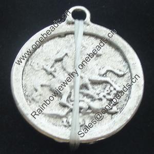 Pendant, Zinc Alloy Jewelry Findings, Lead-free, 22x26mm, Sold by Bag