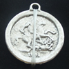 Pendant, Zinc Alloy Jewelry Findings, Lead-free, 22x26mm, Sold by Bag