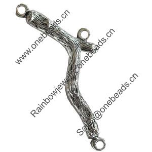 Connector, Zinc Alloy Jewelry Findings, Lead-free, 8x40mm, Sold by Bag