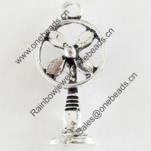 Pendant, Zinc Alloy Jewelry Findings, Lead-free, 12x26mm, Sold by Bag