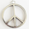 Pendant, Zinc Alloy Jewelry Findings, Lead-free, 23x27mm, Sold by Bag