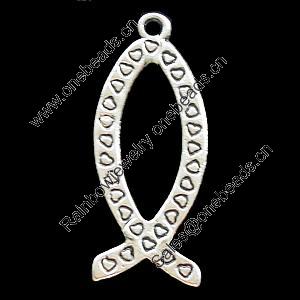 Pendant, Zinc Alloy Jewelry Findings, Lead-free, 11x28mm, Sold by Bag