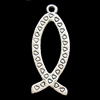 Pendant, Zinc Alloy Jewelry Findings, Lead-free, 11x28mm, Sold by Bag