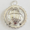 Pendant, Zinc Alloy Jewelry Findings, Lead-free, 16x21mm, Sold by Bag
