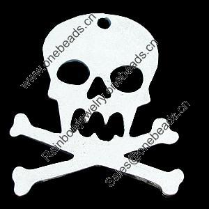 Pendant, Zinc Alloy Jewelry Findings, Lead-free, Skeleton 48x65mm, Sold by Bag