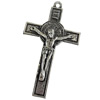 Pendant, Zinc Alloy Jewelry Findings, Lead-free, Cross, 41x73mm, Sold by Bag