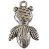 Pendant, Zinc Alloy Jewelry Findings, Lead-free, 15x26mm, Sold by Bag