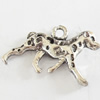 Pendant, Zinc Alloy Jewelry Findings, Lead-free, dog, 22x16mm, Sold by Bag