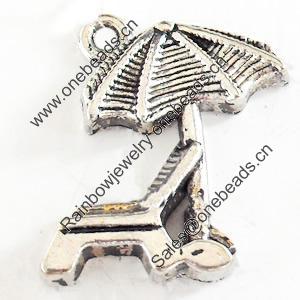 Pendant, Zinc Alloy Jewelry Findings, Lead-free, 15x20mm, Sold by Bag