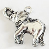 Pendant, Zinc Alloy Jewelry Findings, Lead-free, elephant, 26x22mm, Sold by Bag