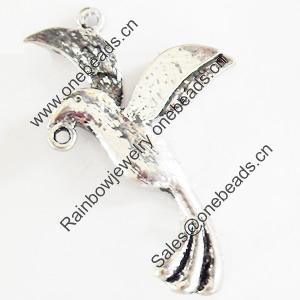 Pendant, Zinc Alloy Jewelry Findings, Lead-free, 19x30mm, Sold by Bag