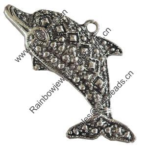 Pendant, Zinc Alloy Jewelry Findings, Lead-free, 21x44mm, Sold by Bag