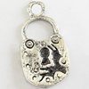 Pendant, Zinc Alloy Jewelry Findings, Lead-free, 10x28mm, Sold by Bag