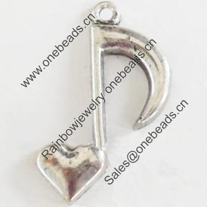Pendant, Zinc Alloy Jewelry Findings, Lead-free, 15x25mm, Sold by Bag