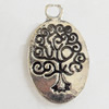 Pendant, Zinc Alloy Jewelry Findings, Lead-free, 14x25mm, Sold by Bag