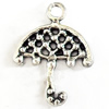 Pendant, Zinc Alloy Jewelry Findings, Lead-free, umbrella, 16x21mm, Sold by Bag