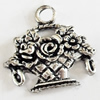 Pendant, Zinc Alloy Jewelry Findings, Lead-free, 18x16mm, Sold by Bag