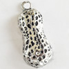 Pendant, Zinc Alloy Jewelry Findings, Lead-free, 13x31mm, Sold by Bag