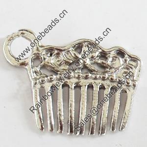 Pendant, Zinc Alloy Jewelry Findings, Lead-free, 19x13mm, Sold by Bag