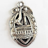 Pendant, Zinc Alloy Jewelry Findings, Lead-free, 19x30mm, Sold by Bag