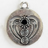 Pendant, Zinc Alloy Jewelry Findings, Lead-free, 16x20mm, Sold by Bag