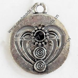 Pendant, Zinc Alloy Jewelry Findings, Lead-free, 16x20mm, Sold by Bag