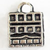 Pendant, Zinc Alloy Jewelry Findings, Lead-free, 8x10mm, Sold by Bag