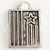 Pendant, Zinc Alloy Jewelry Findings, Lead-free, 10x14mm, Sold by Bag