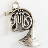 Pendant, Zinc Alloy Jewelry Findings, Lead-free, 15x23mm, Sold by Bag