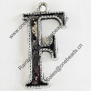 Pendant, Zinc Alloy Jewelry Findings, Lead-free, 16x32mm, Sold by Bag